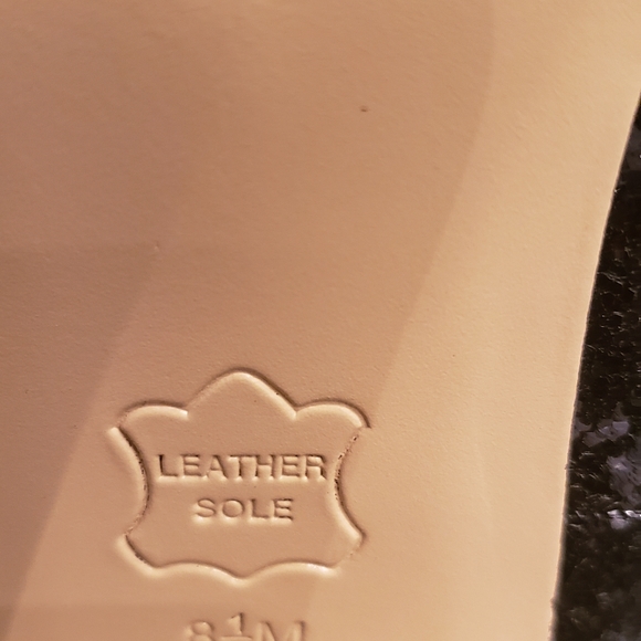 TALBOTS Heels US 8.5 Suede Leather Black Round Toe - Picture 4 of 8